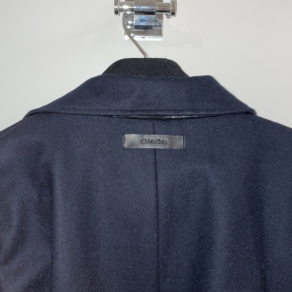 Calvin Klein Navy Winter Coat - Picture 5 of 8